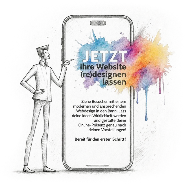 Illustration für individuelles Webdesign